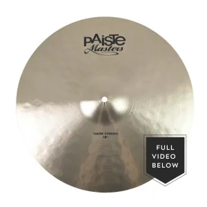 Paiste 18" Masters Dark Crash