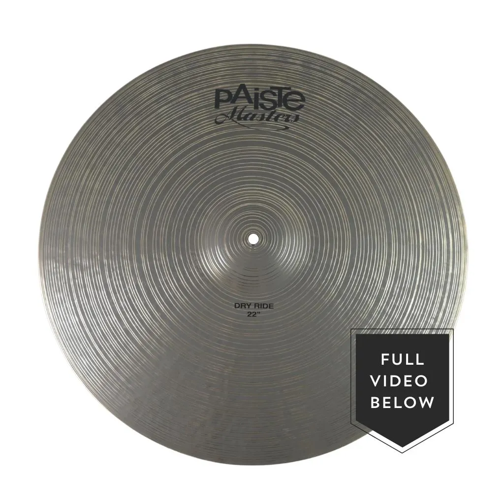 Paiste 22" Masters Dry Ride