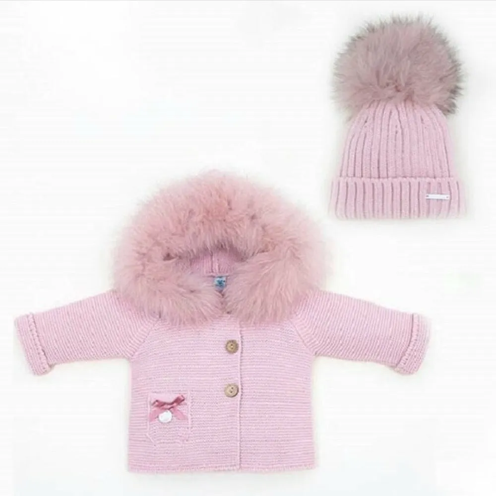 Pangasa Powder Pink Fur Jacket