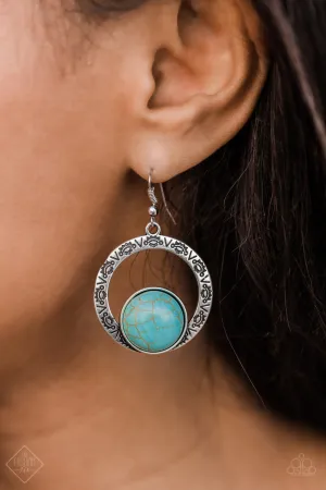 Paparazzi - Mesa Mood - Blue Earrings