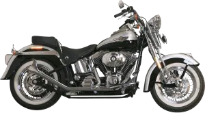Paughco 726SBS 1 3/4in. Side-by-Side Upsweep Fishtail Exhaust System - Chrome
