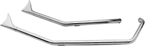 Paughco DS716B2F 1 3/4in Up-Sweep Drag Pipes - Fishtail - Chrome