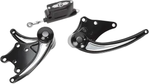 Performance Machine 0035-0109-BM Stock Length Contour Forward Controls - Contrast Cut