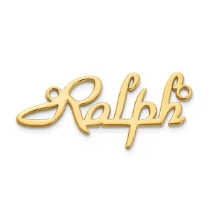 Personalized Foxtrott Font Name Plates with Chain