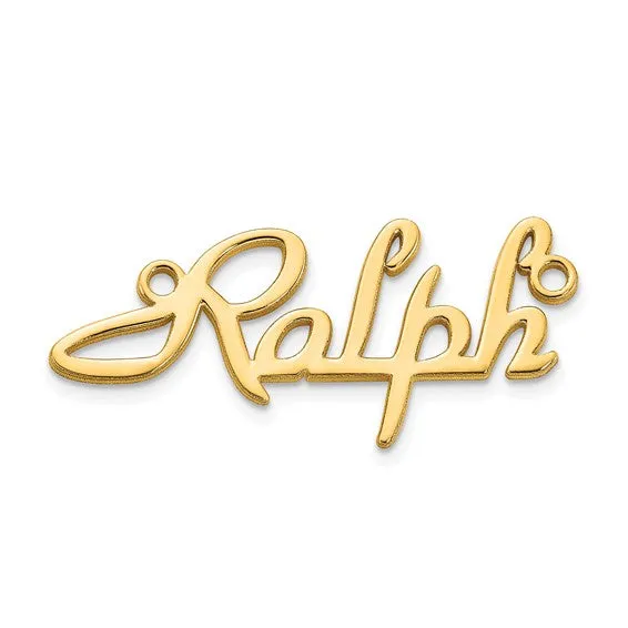 Personalized Foxtrott Font Name Plates with Chain