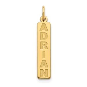 Personalized Vertical Bar Charms