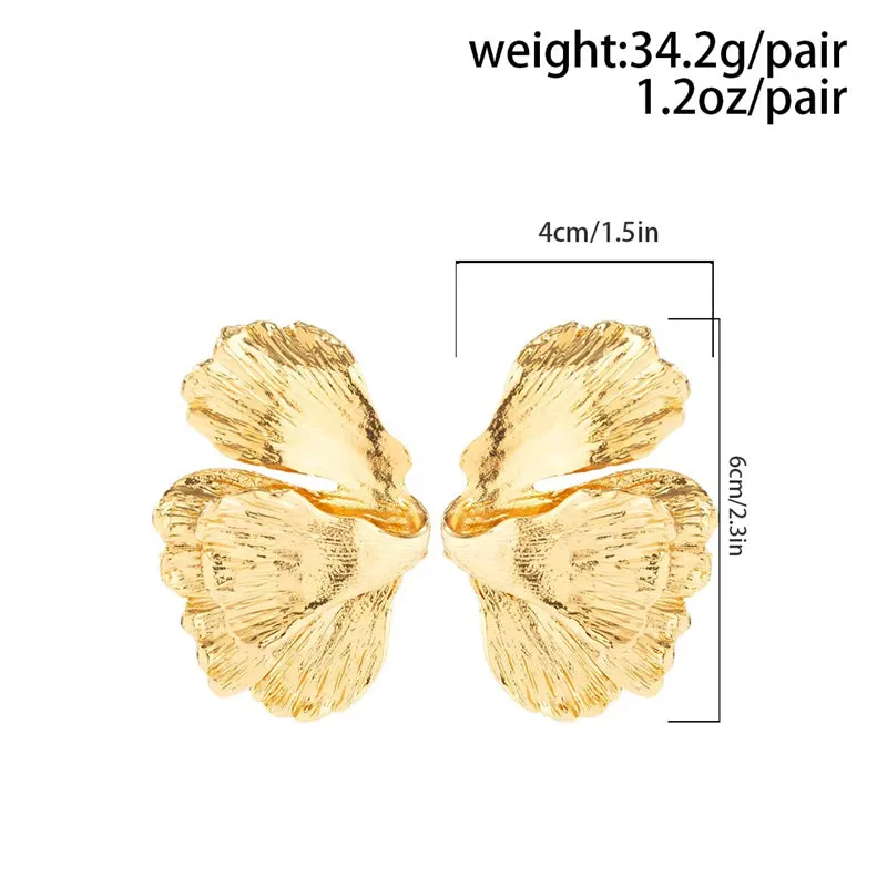 Petal Shaped Fashion Statement Earrings for Women