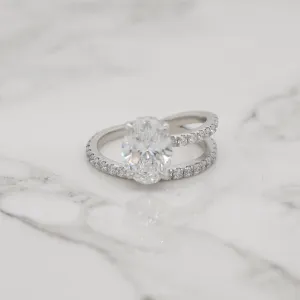 Petite Pave and a Half, Engagement Ring