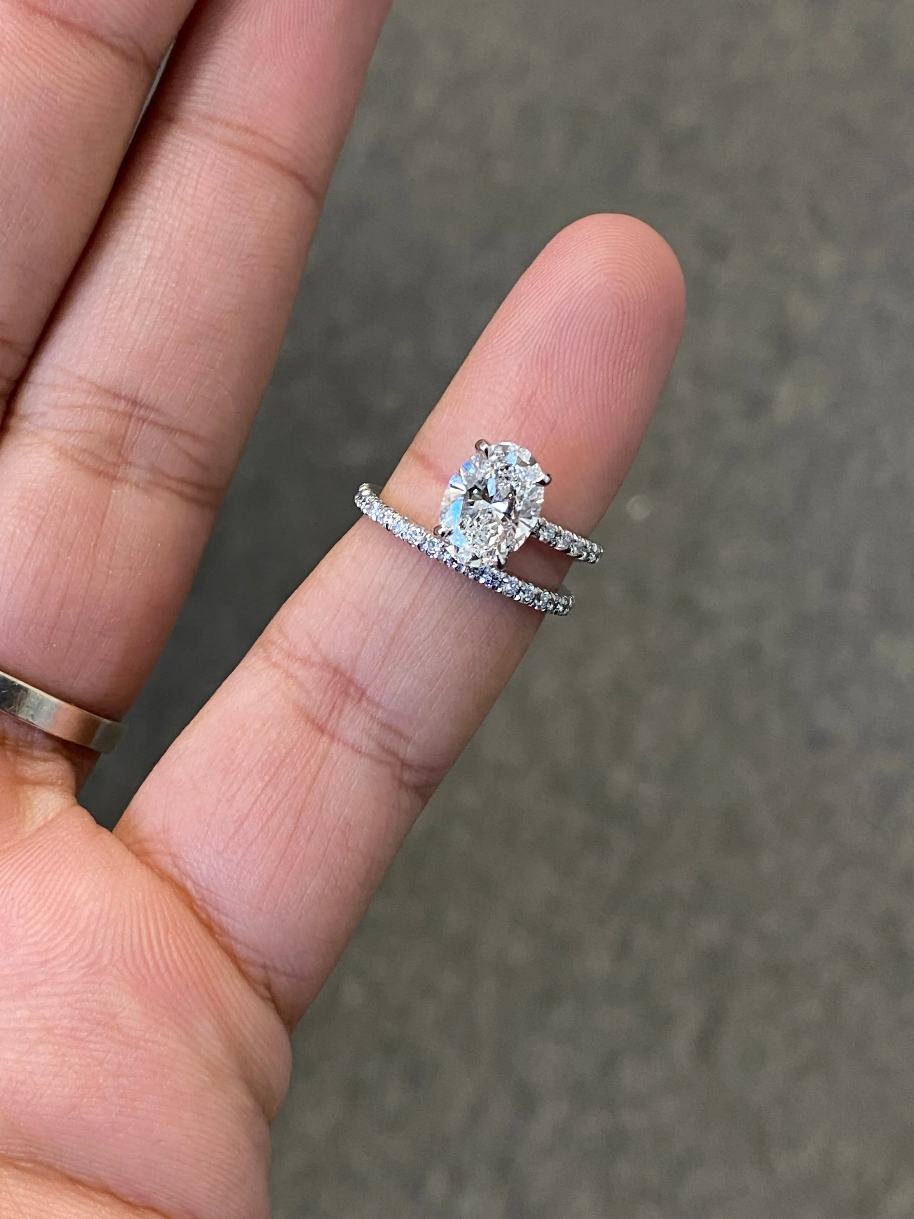 Petite Pave and a Half, Engagement Ring