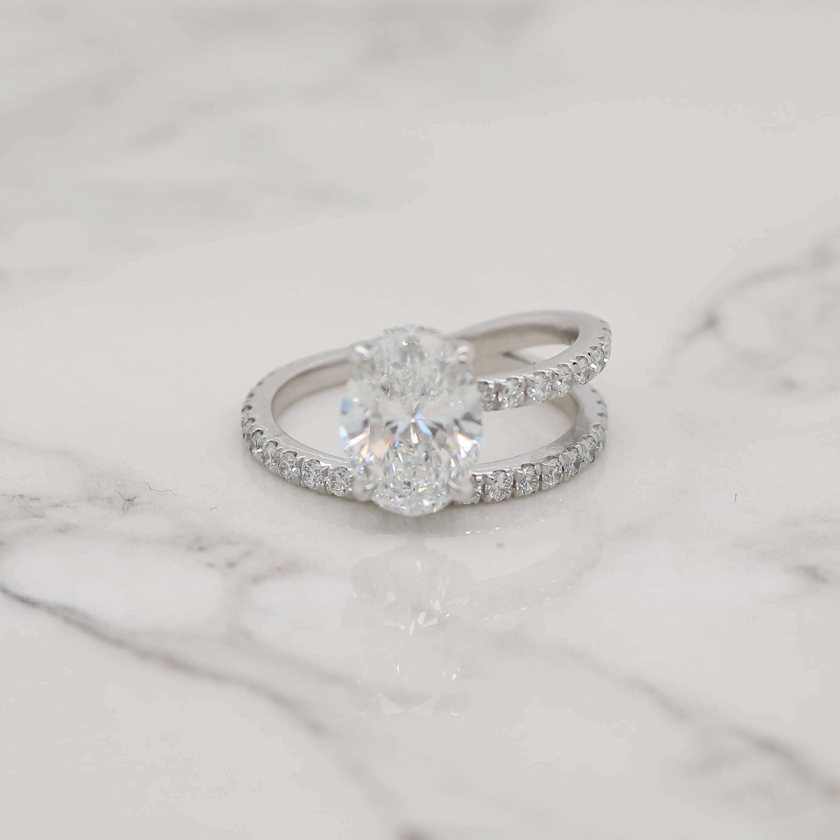 Petite Pave and a Half, Engagement Ring