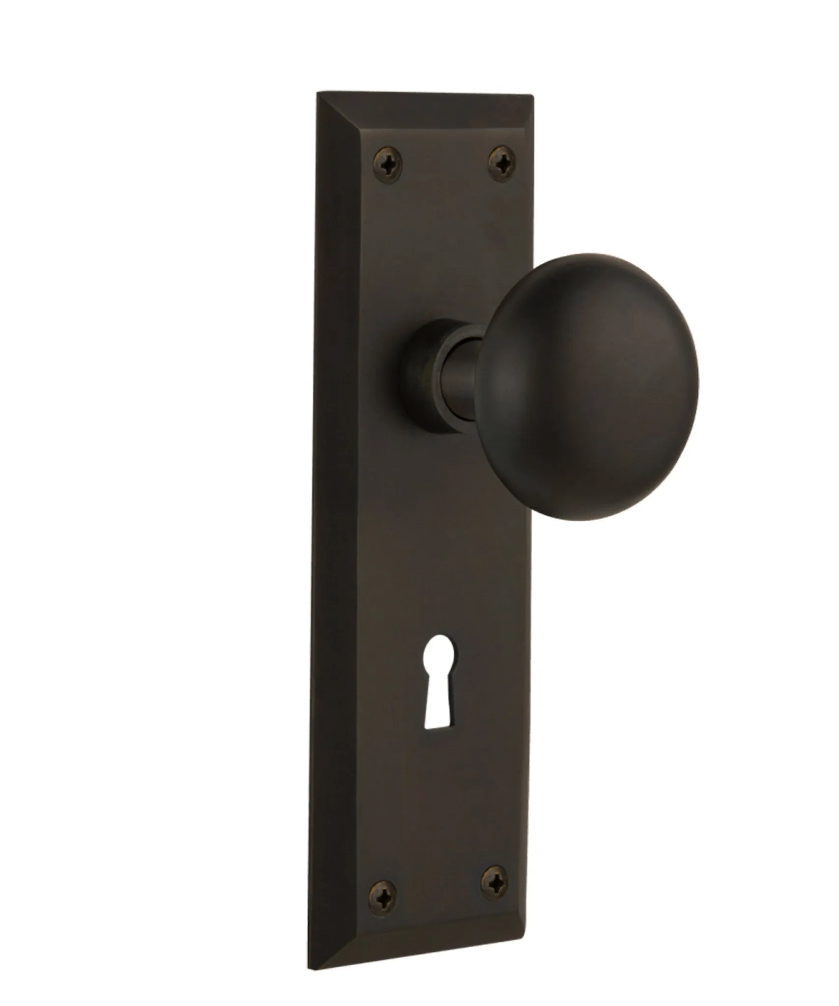 Philadelphia Interior Door Knob Set, Long Plate