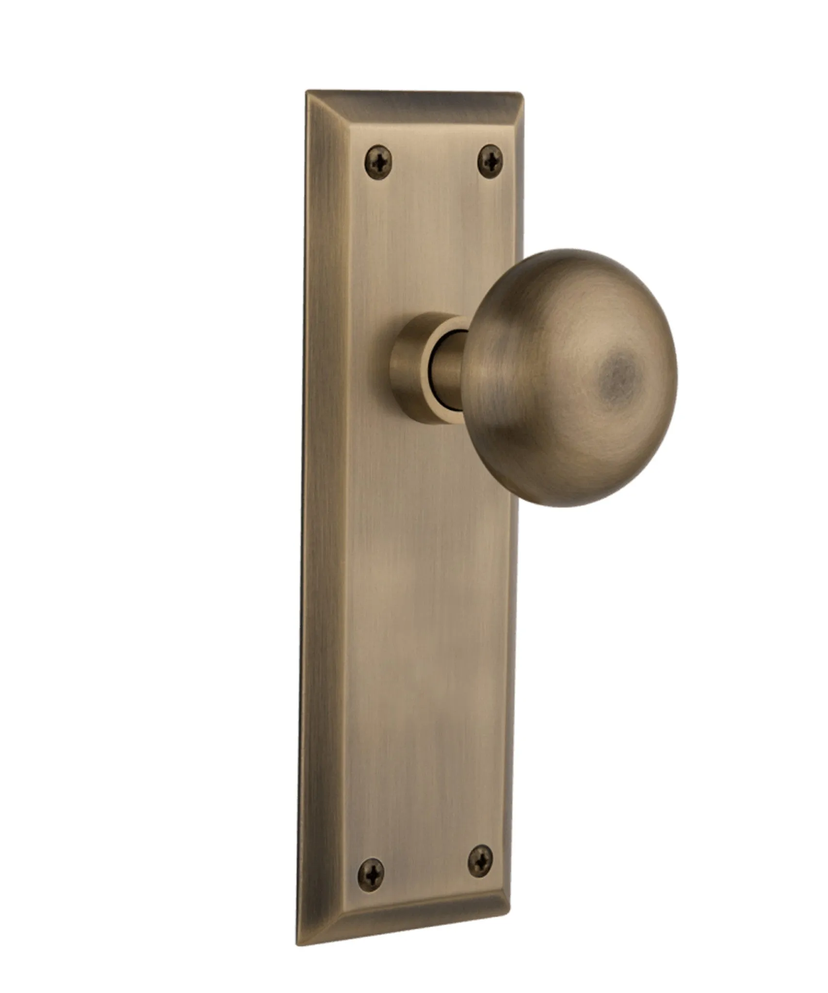 Philadelphia Interior Door Knob Set, Long Plate