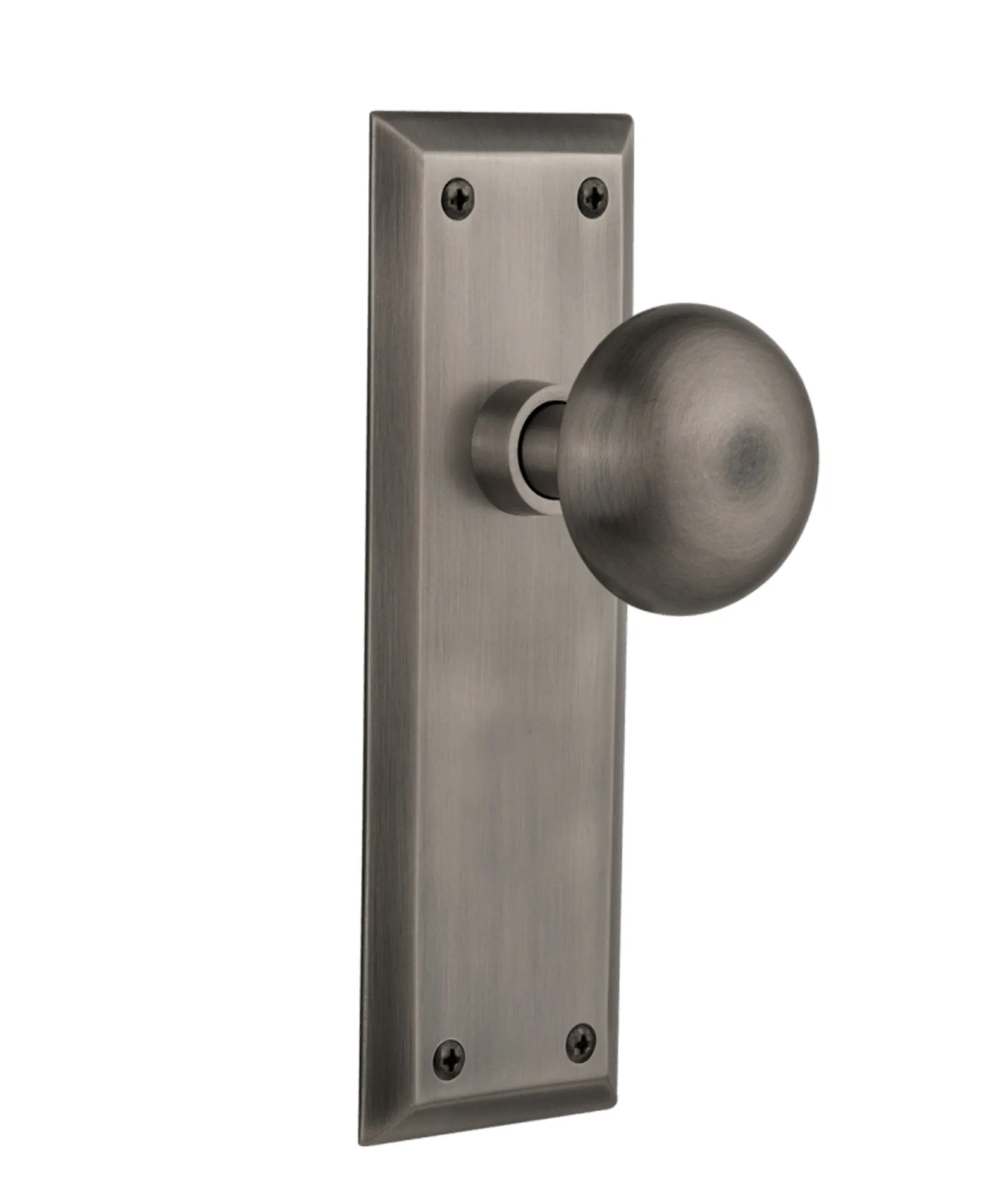 Philadelphia Interior Door Knob Set, Long Plate