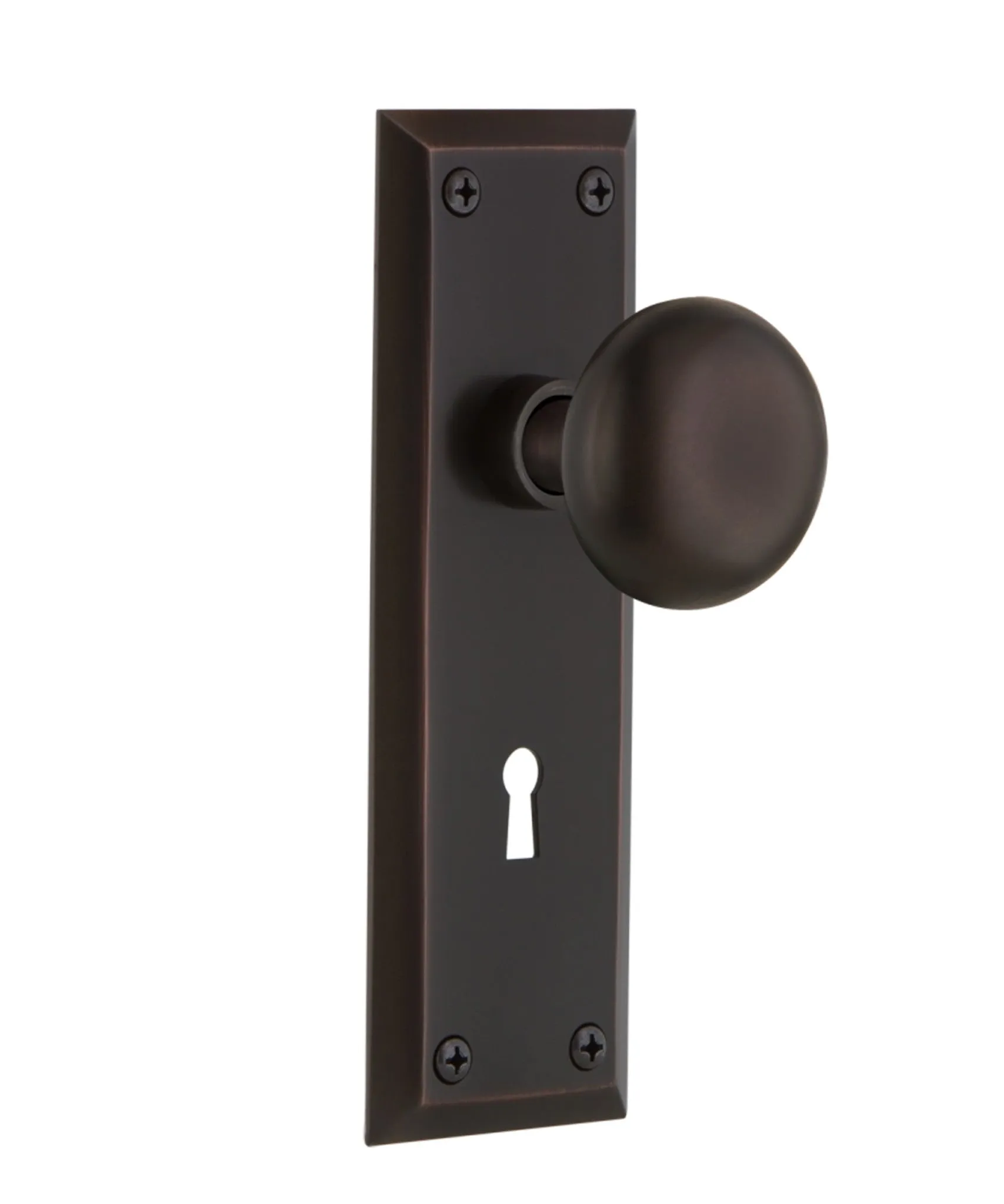Philadelphia Interior Door Knob Set, Long Plate