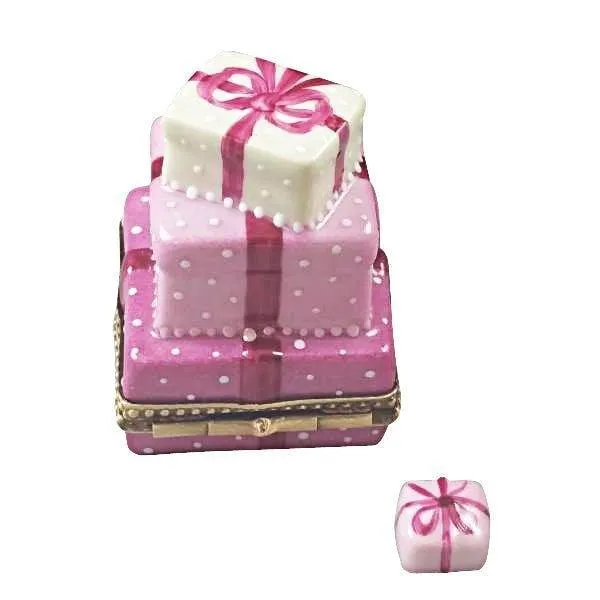 Pink Birthday Cake with Gift
