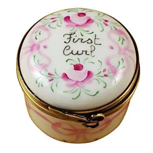 Pink First Curl limoges box