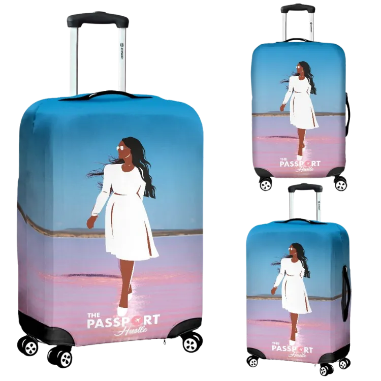 Pink Lake Luggage Cover