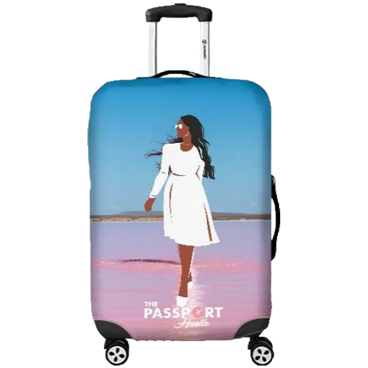 Pink Lake Luggage Cover