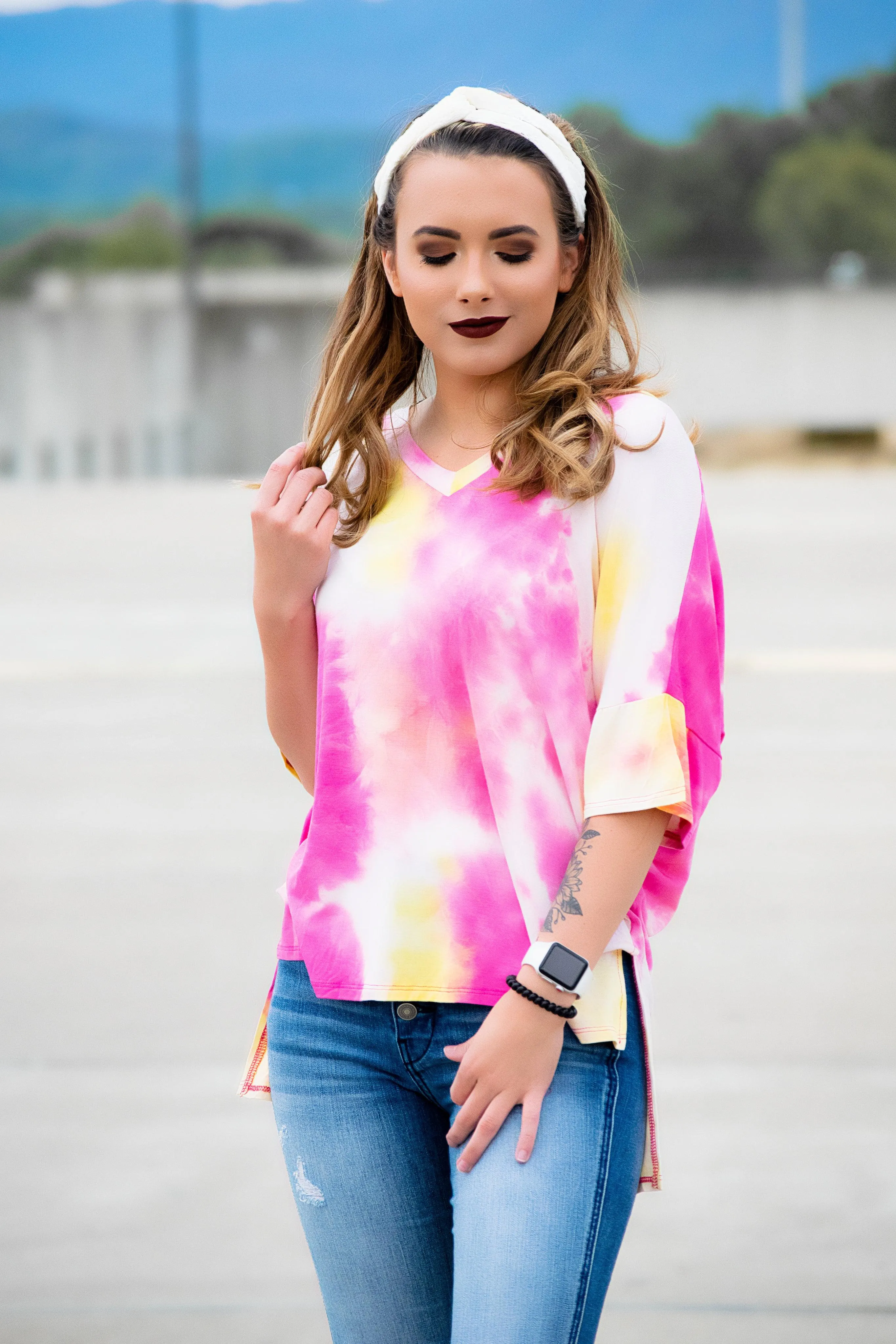 Pink Lemonade Tie Dye Top