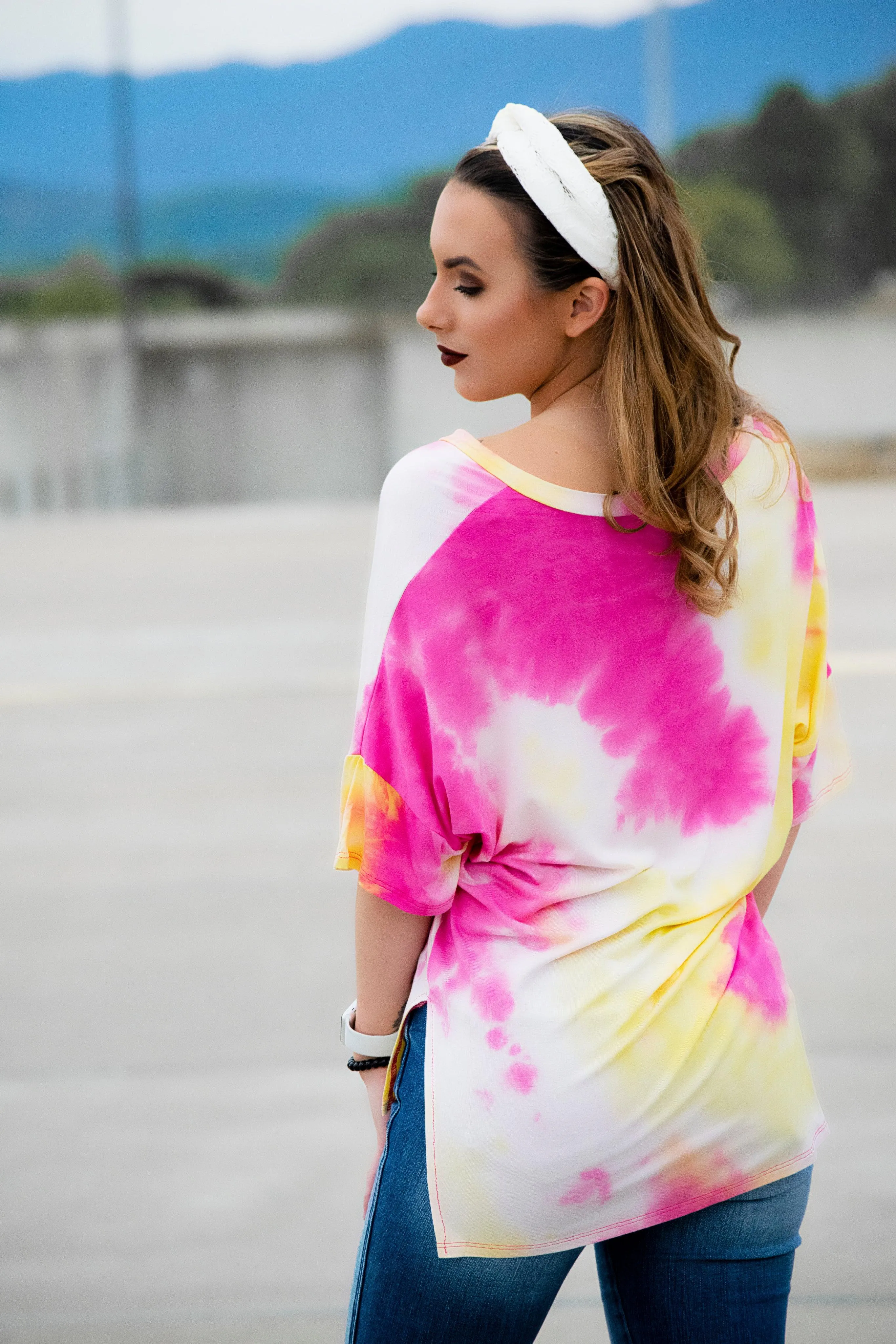 Pink Lemonade Tie Dye Top