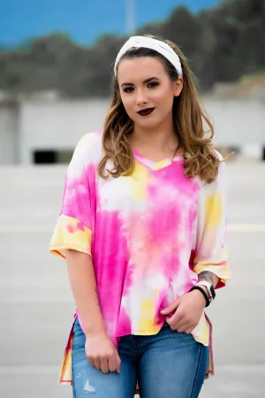 Pink Lemonade Tie Dye Top