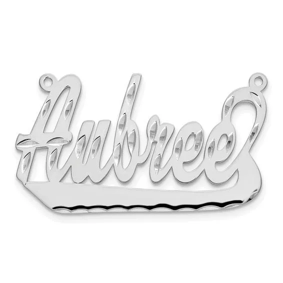Polished Diamond-cut Name Plate