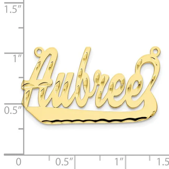 Polished Diamond-cut Name Plate