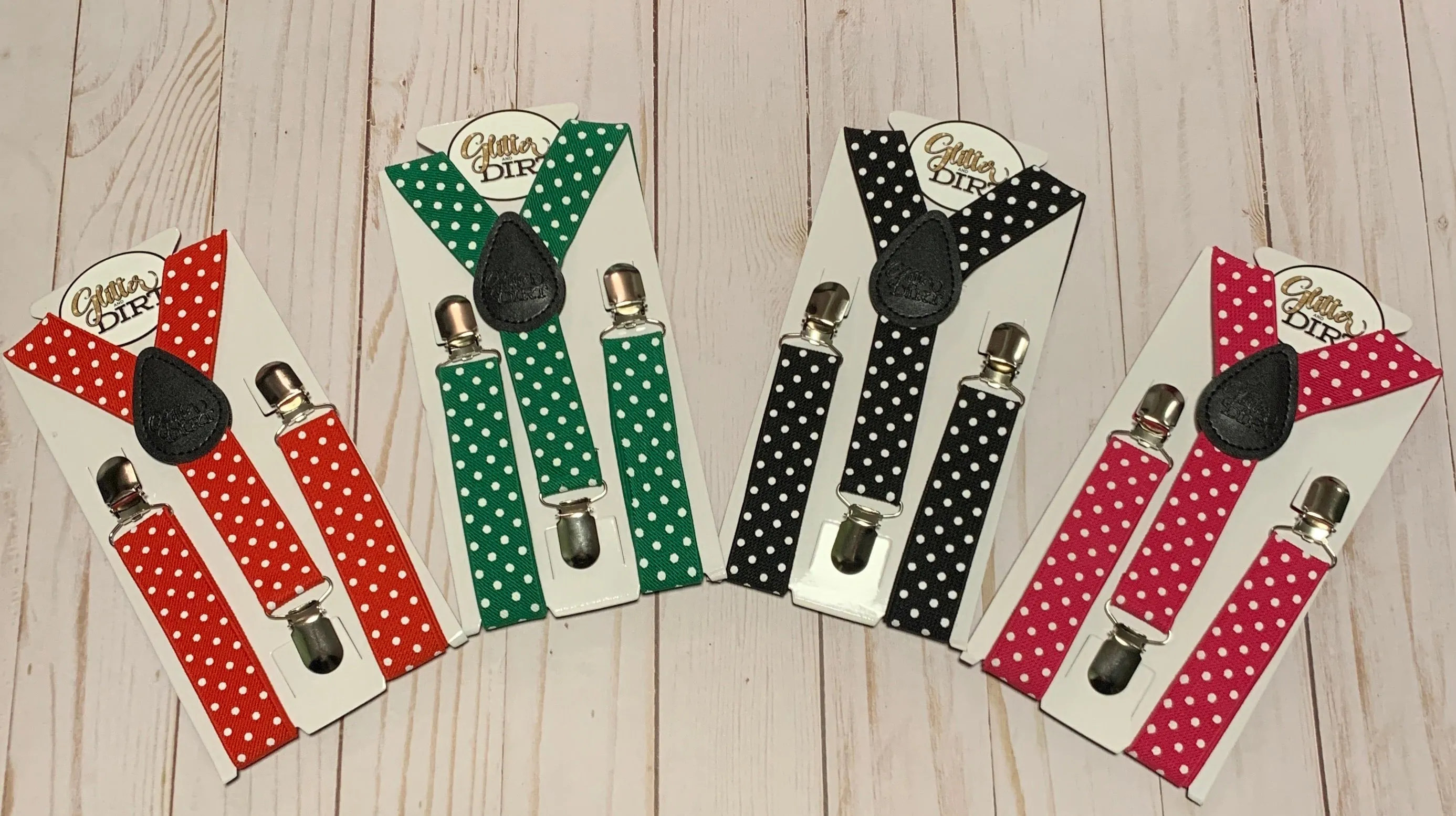 Polka Dot Suspenders