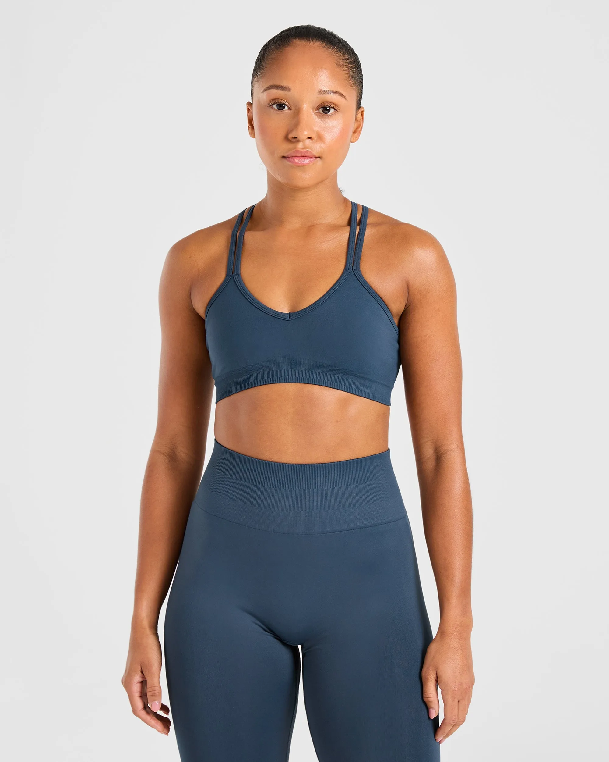 Power Seamless Sports Bra - Ocean Teal