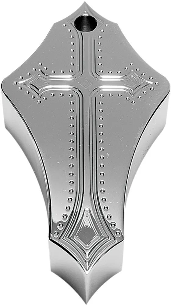 Precision Billet DRK-570-ALL-CHR Horn Cover and Bracket - Darkside - Chrome