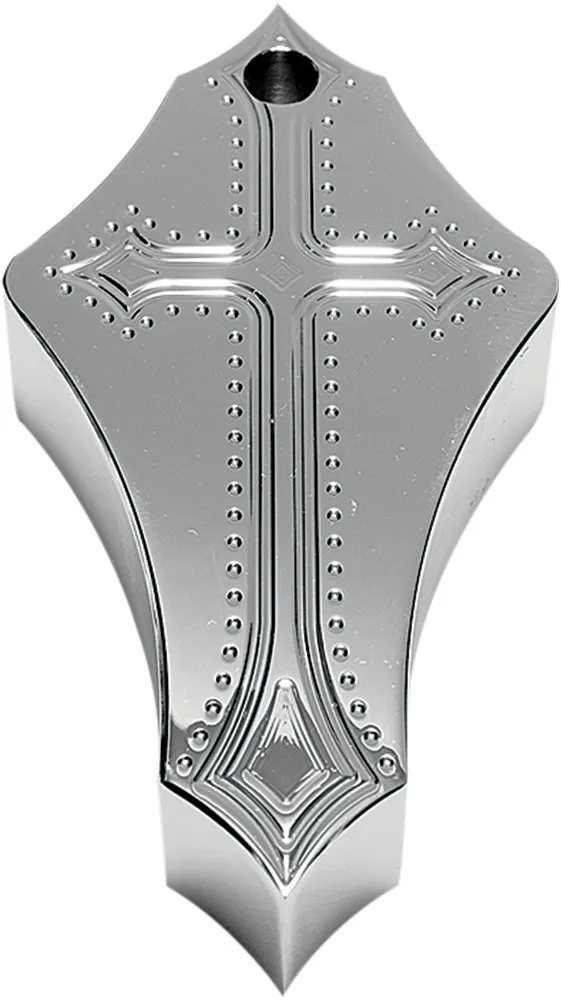 Precision Billet DRK-570-ALL-CHR Horn Cover and Bracket - Darkside - Chrome