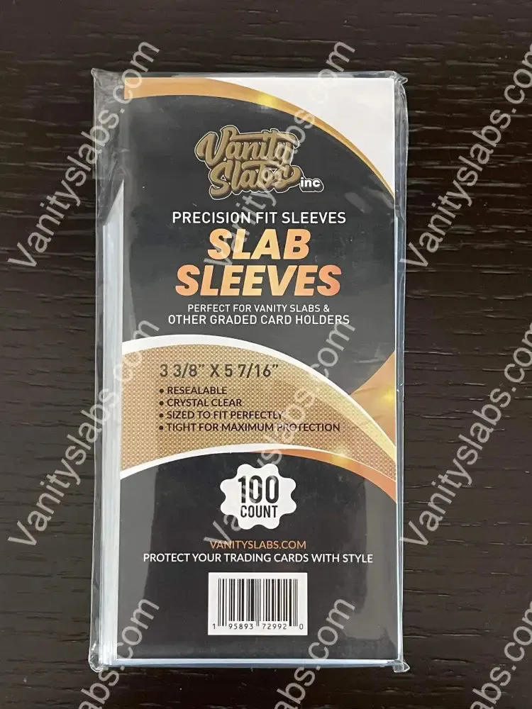 Precision Fit Slab Sleeves 500 Count (5 Packs) for slabbed Baseball Football Hockey Basketball Cards