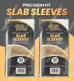 Precision Fit Slab Sleeves 500 Count (5 Packs) for slabbed Baseball Football Hockey Basketball Cards