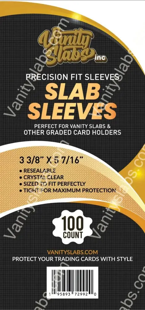 Precision Fit Slab Sleeves 500 Count (5 Packs) for slabbed Baseball Football Hockey Basketball Cards