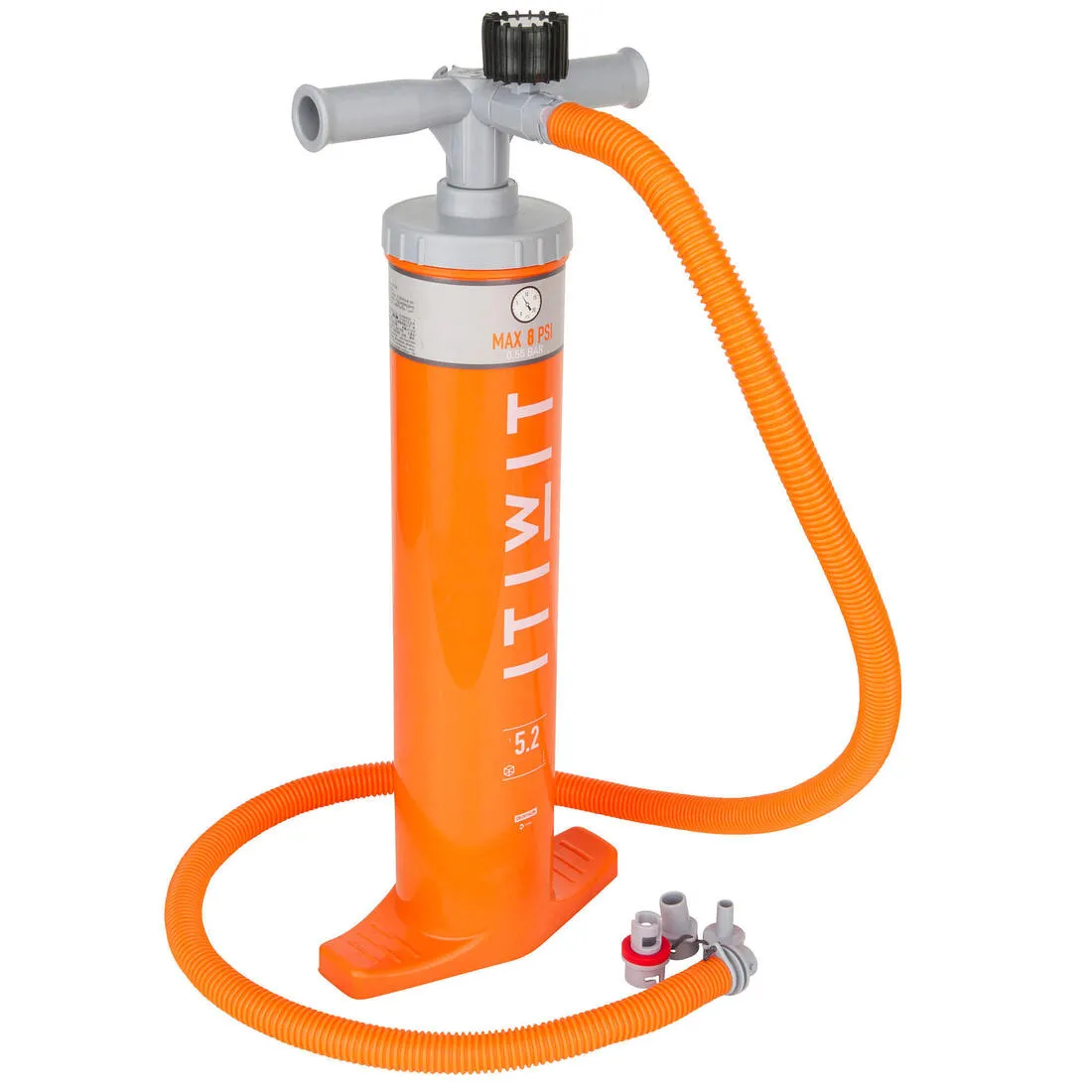Pressure gauge for low-pressure kayak pump 2x2.6L orange Itiwit