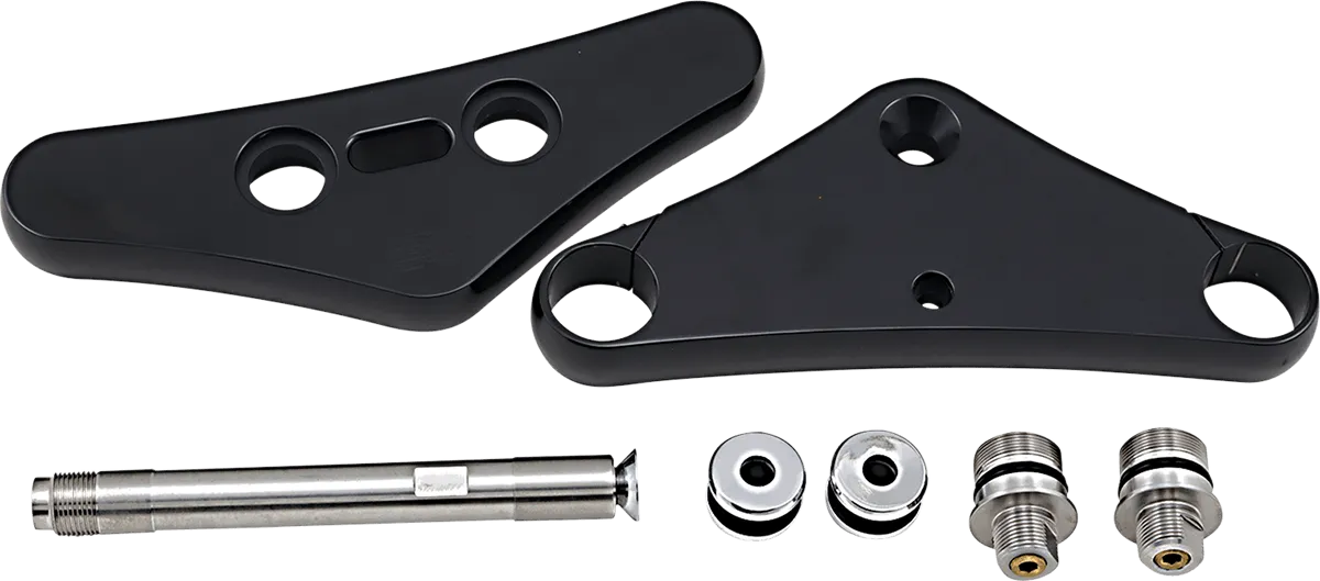 Pro-One Performance 106500B Mulleniun Triple Tree - Smooth, 5deg. Rake - Black Anodized