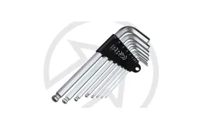 PRO TOOL HEX KEY SET 2/2.5/3/4/5/6/8/10mm