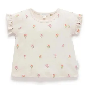 Purebaby Sprig Ruffle Tee