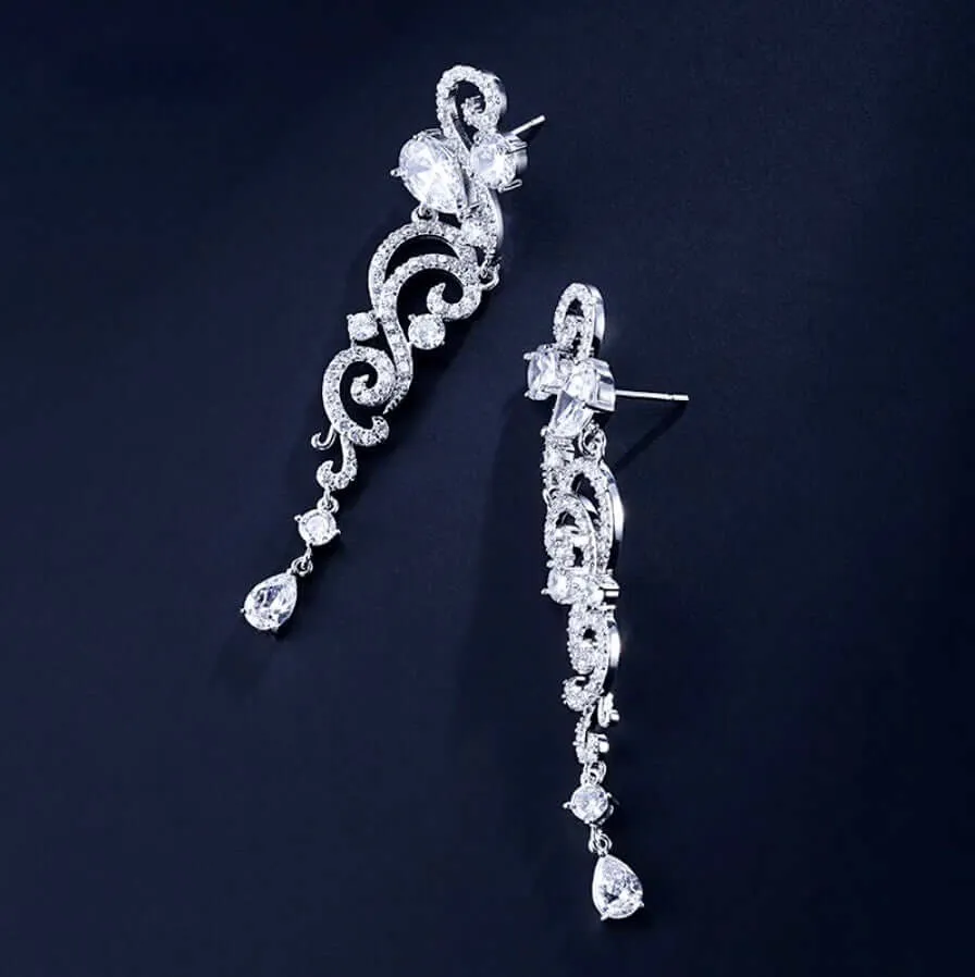 "Addy" - Rhinestone Bridal Earrings