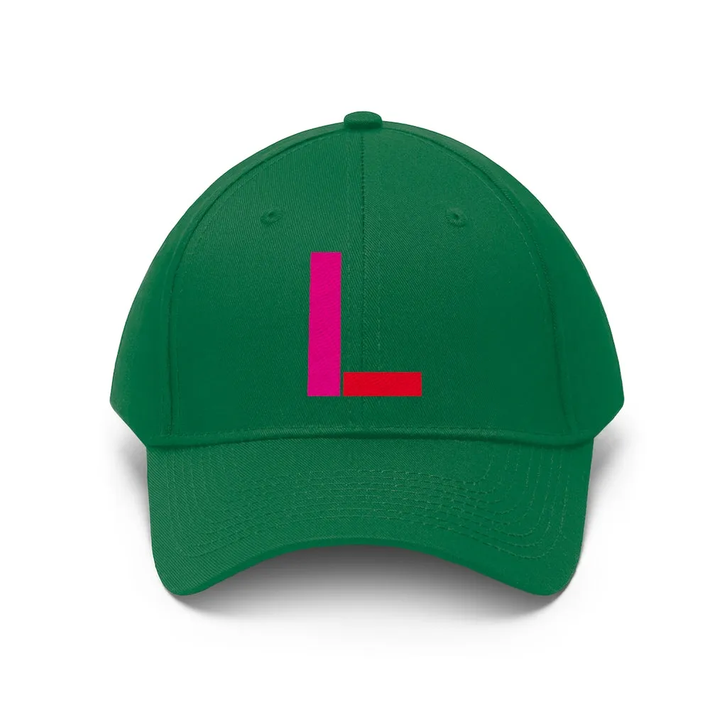"L" Initial Adult Cap
