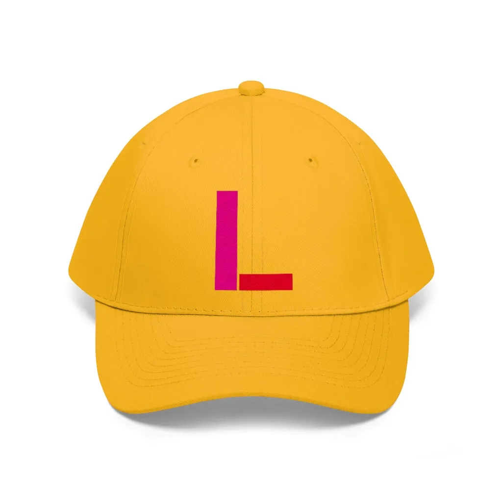 "L" Initial Adult Cap
