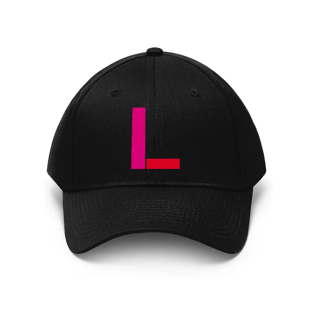 "L" Initial Adult Cap