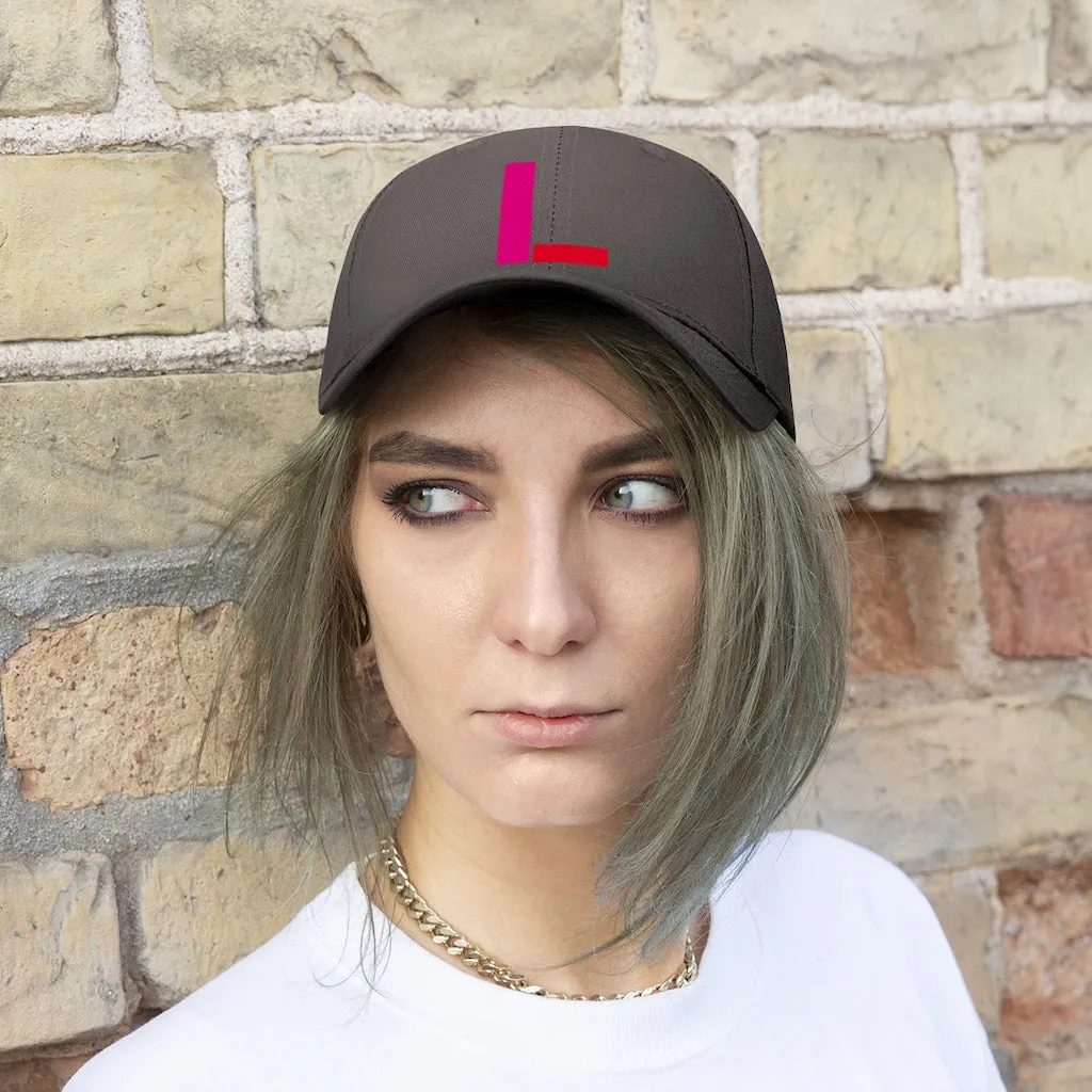 "L" Initial Adult Cap