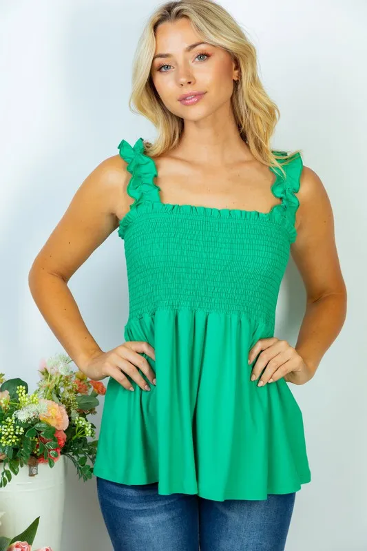 Rachel Tank Top | Kelly Green