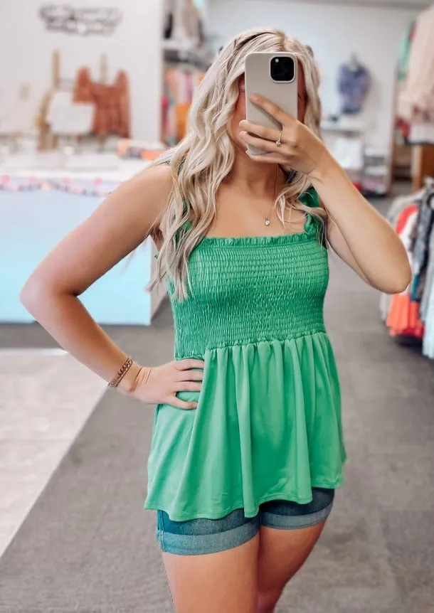 Rachel Tank Top | Kelly Green