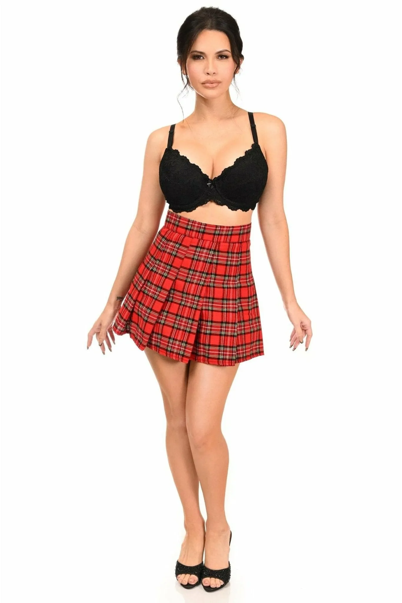 Red Plaid Skirt