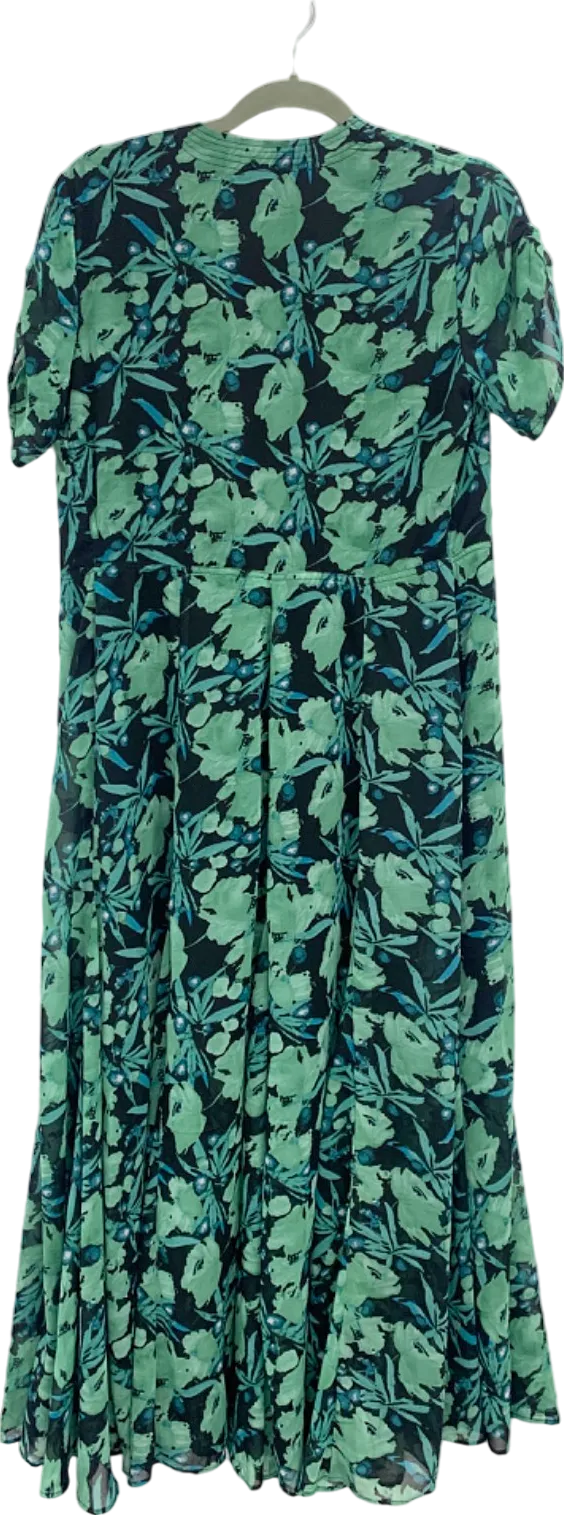 Religion Black Floral Print Maxi Dress UK 8