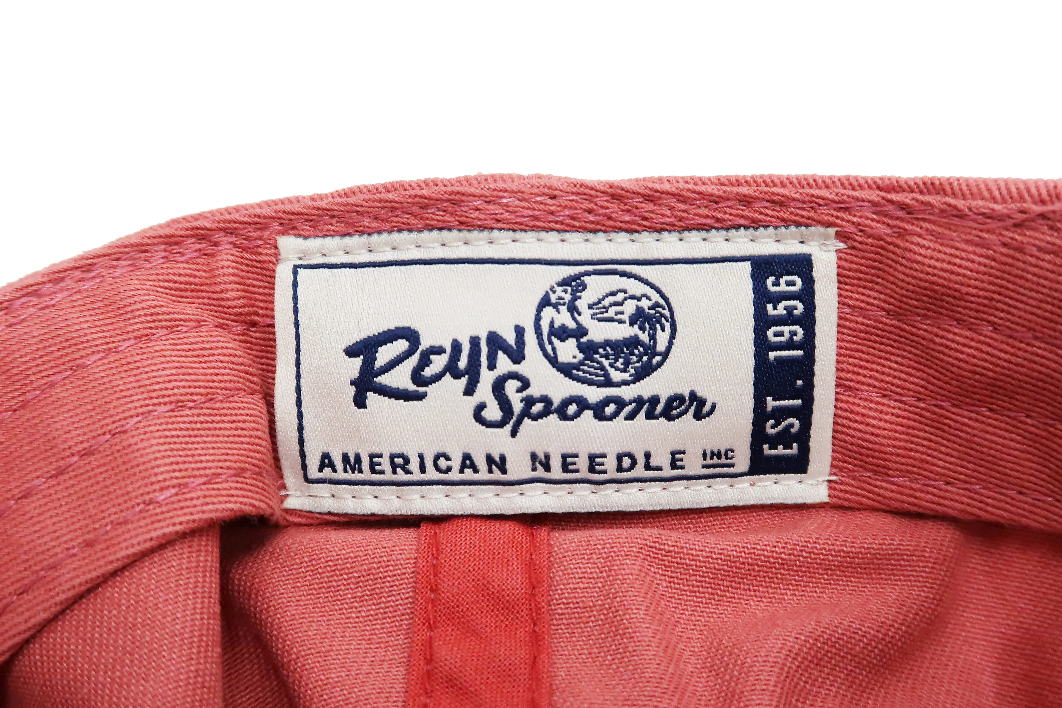 Reyn Spooner Cap THE MAUKA HAT Men's Classic Cotton Twill Hat with Embroidered Patch A000150221 502-A0001 Red