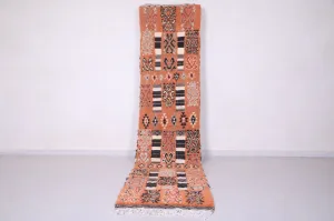 Runner handmade berber rug - custom moroccan carpet - Azilal rug