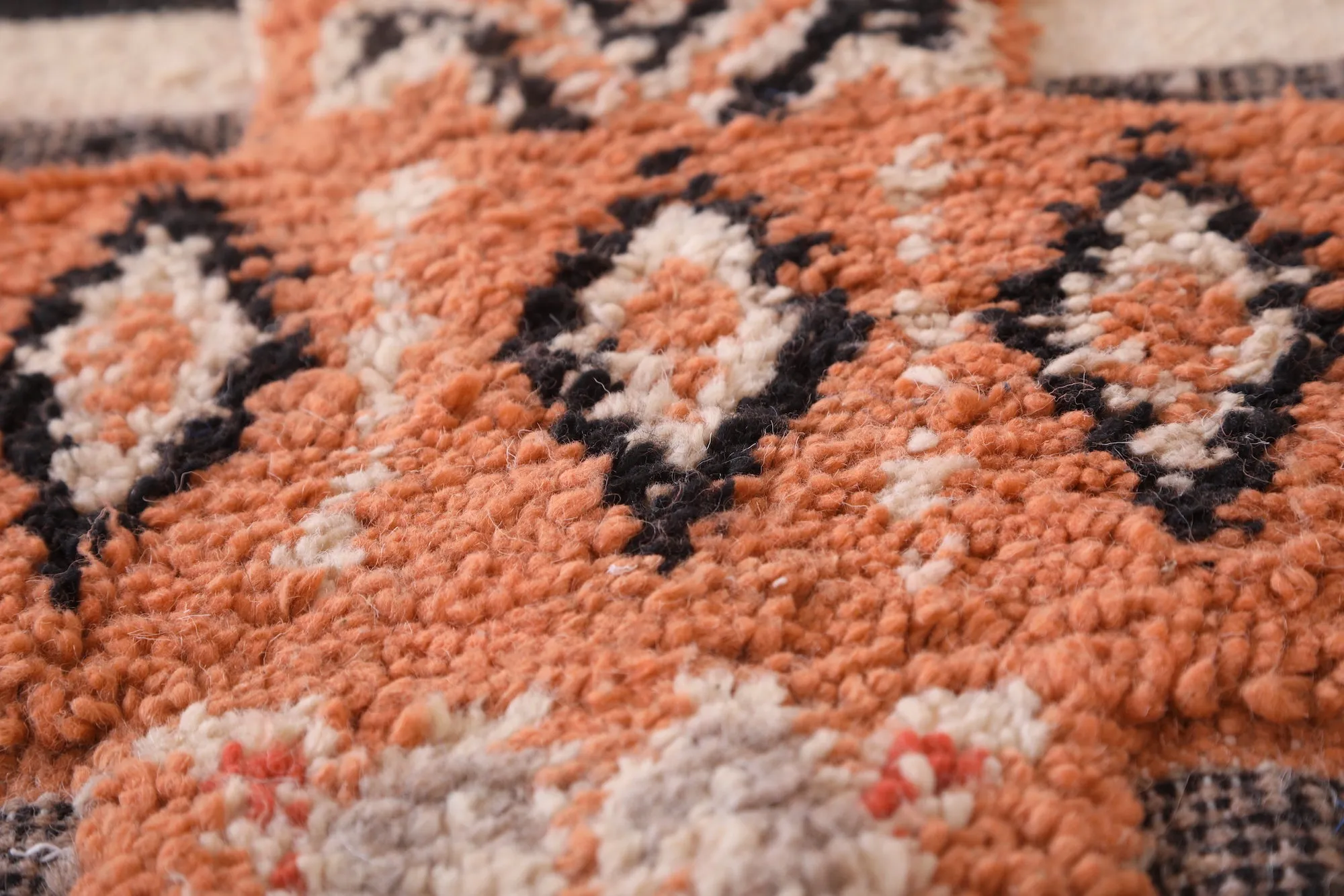 Runner handmade berber rug - custom moroccan carpet - Azilal rug